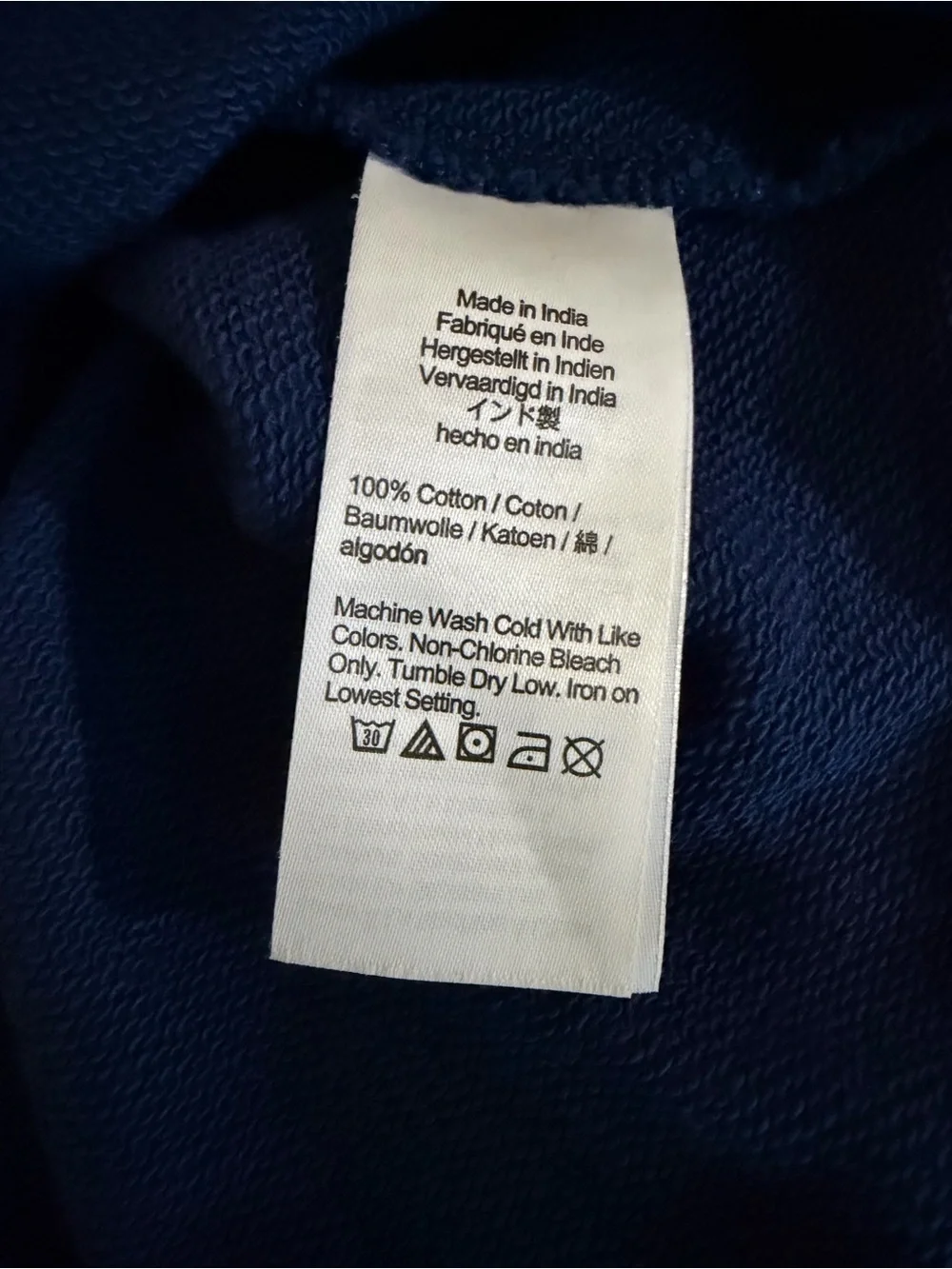 J. Crew Navy Half Button-Front Hooded Cotton Sweatshirt XXS Nautical Nantucket